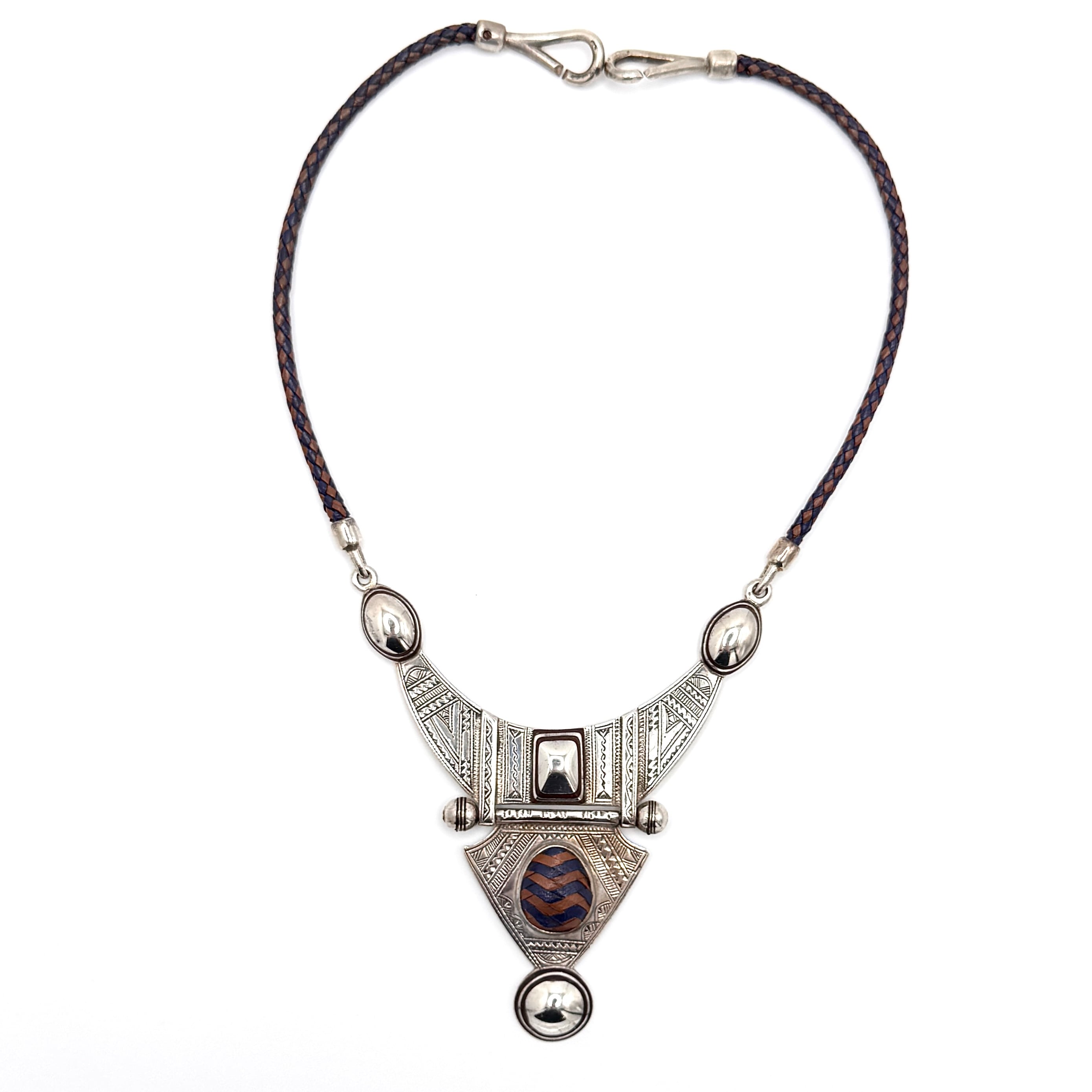 HERMES トゥアレグネックレス/チョーカー Touareg SV×レザー | YuniT