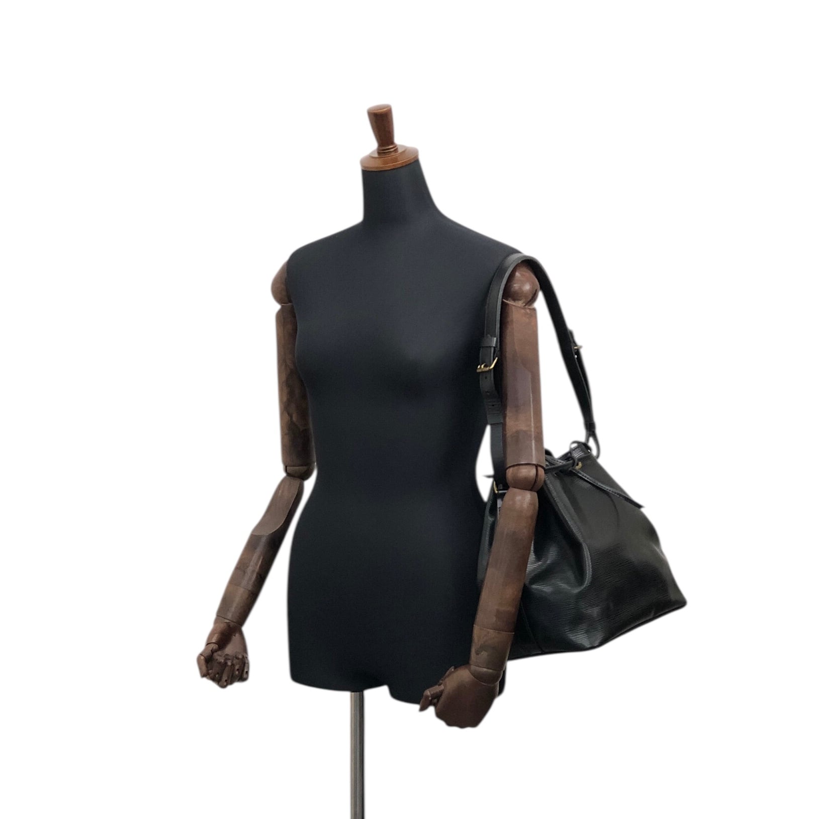 LOUIS VUITTON ルイヴィトン エピ ショルダーバッグ ブラック レザー