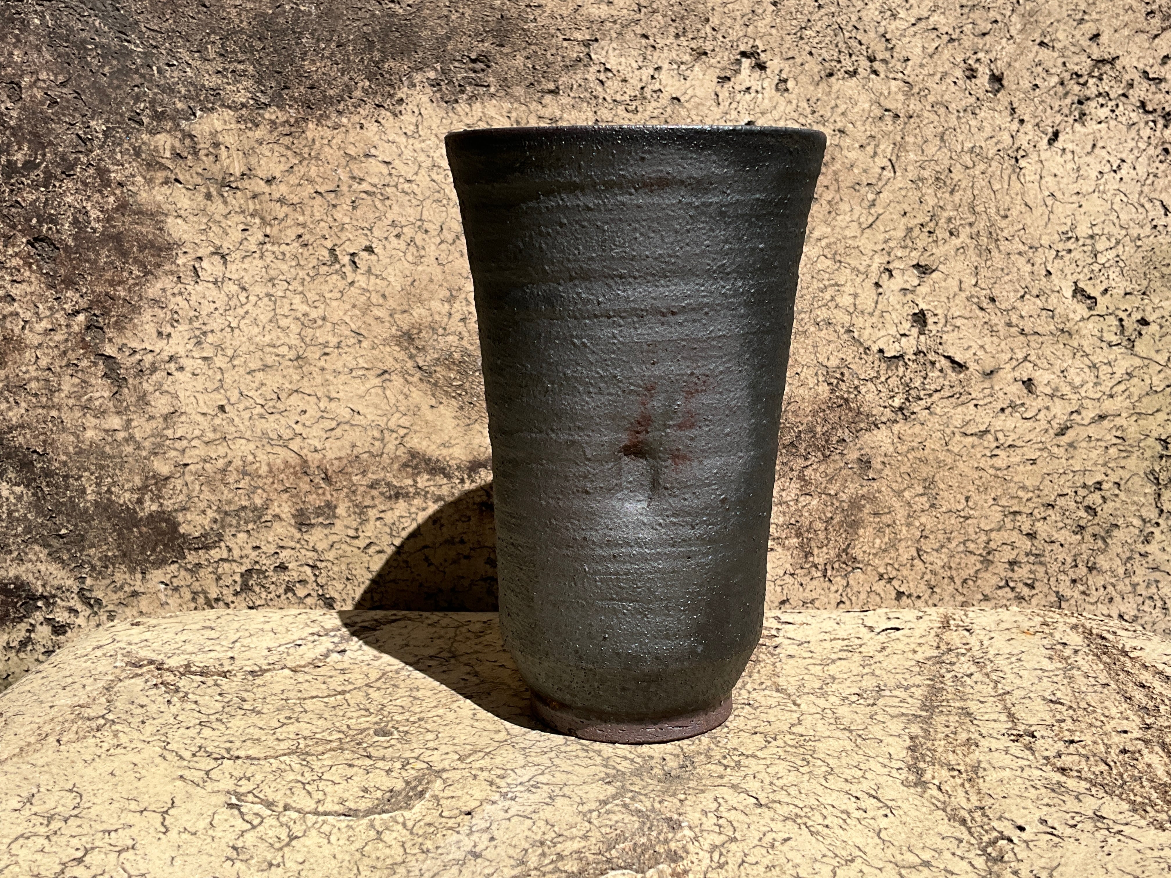 泥彩筒ビアカップ