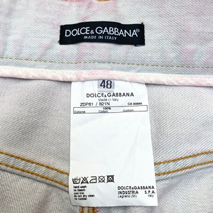 DOLCE&GABBANA coating denim “Red”