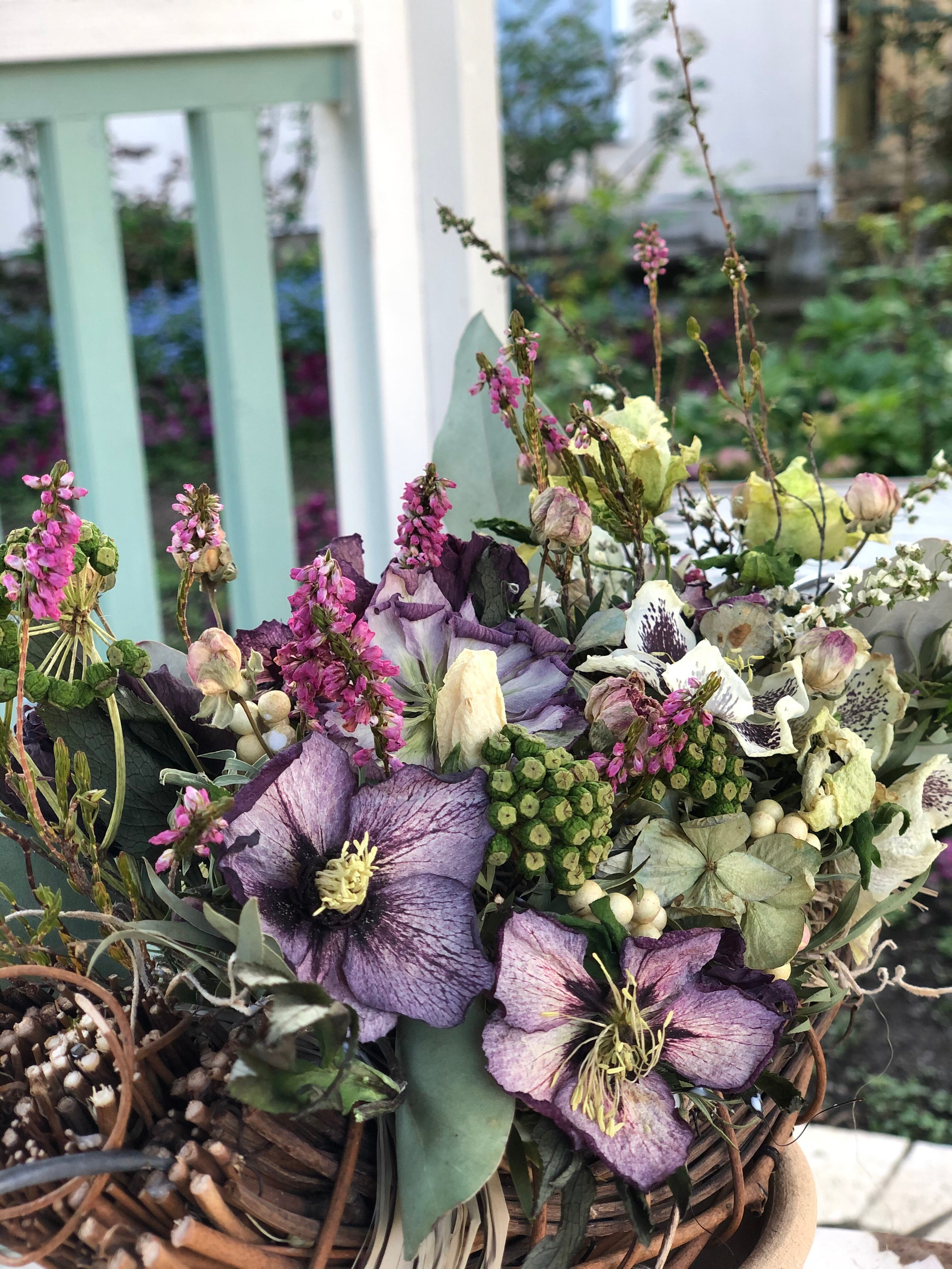 クリスマスローズのアレンジメント | hanano co michi