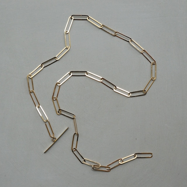 Oval flat Necklace Gold