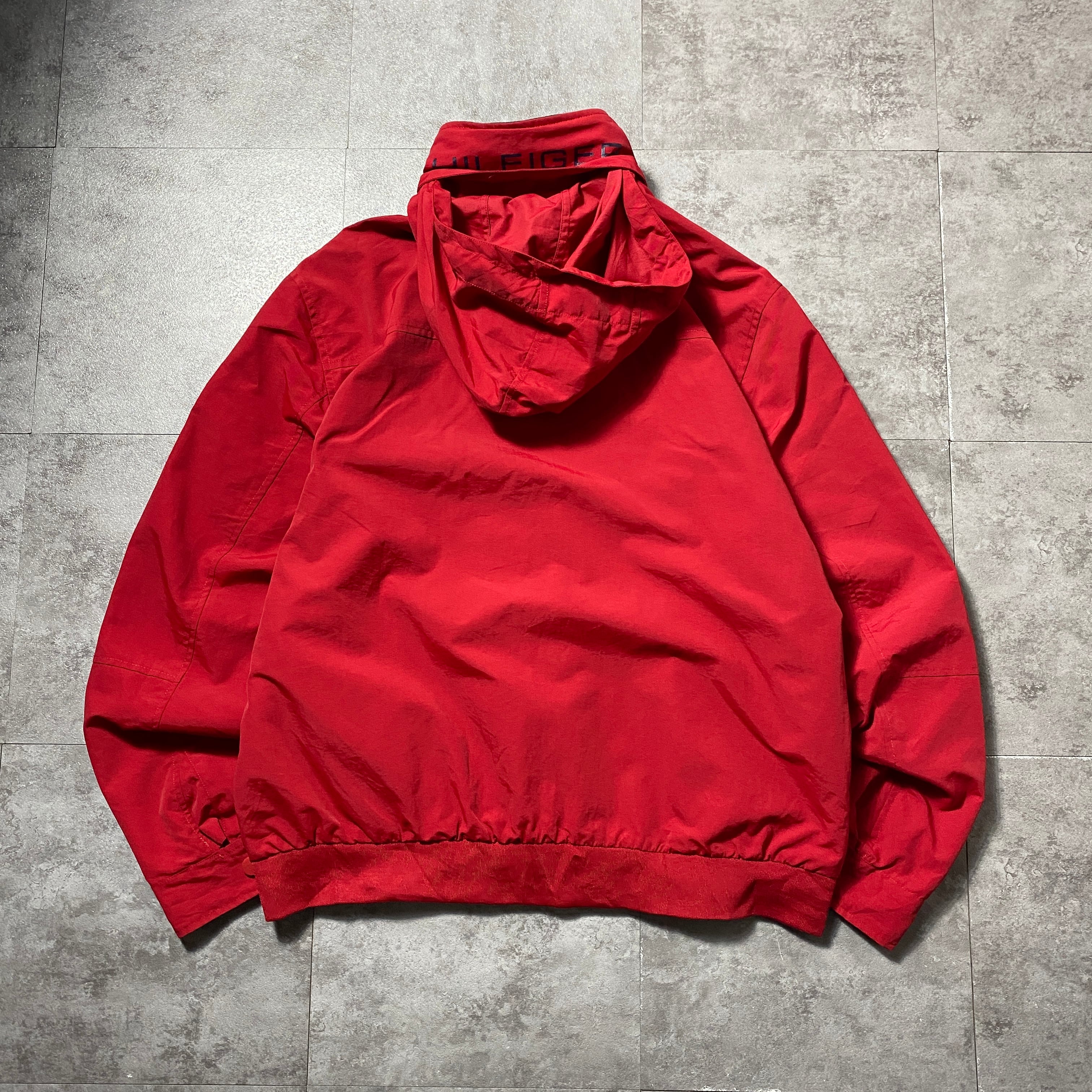 Size:XLTommy Hilfiger トミーヒルフィガー 刺繍ワンポイント フード