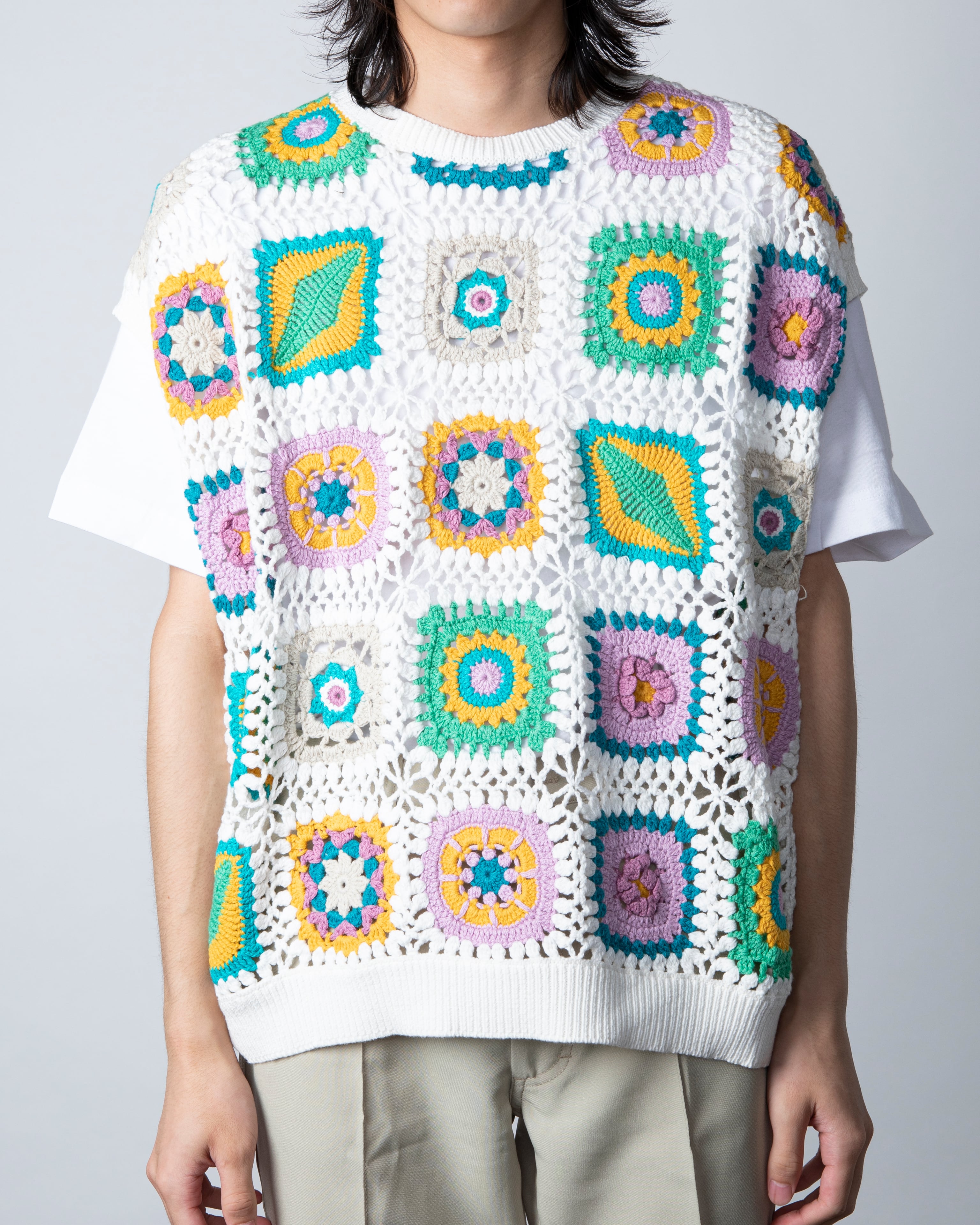 ttt_msw Handmade Pullover Knit Vest-