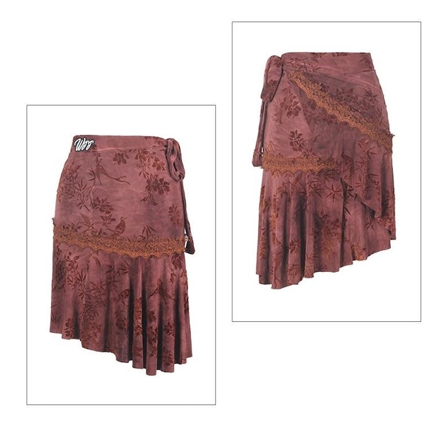 フローラルスカーフ・ドレープスカート ds0772