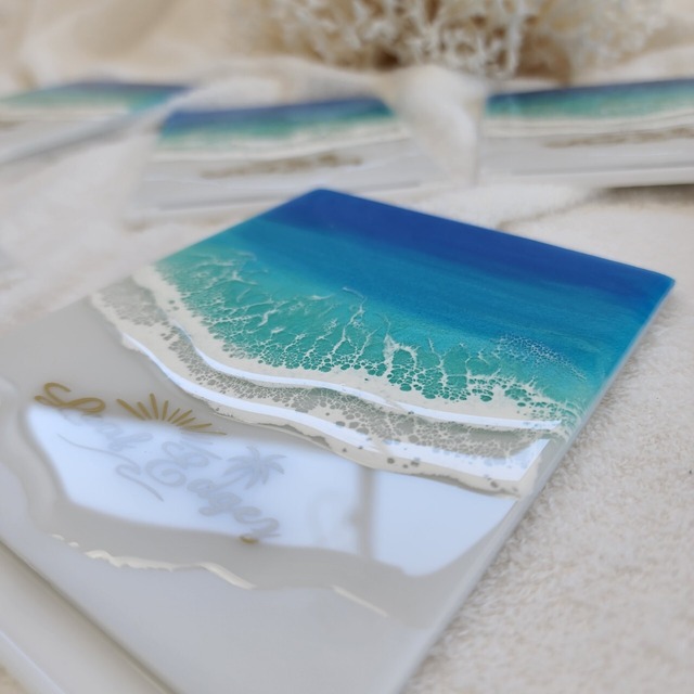 151.オーシャンレジンアート 折りたたみミラー