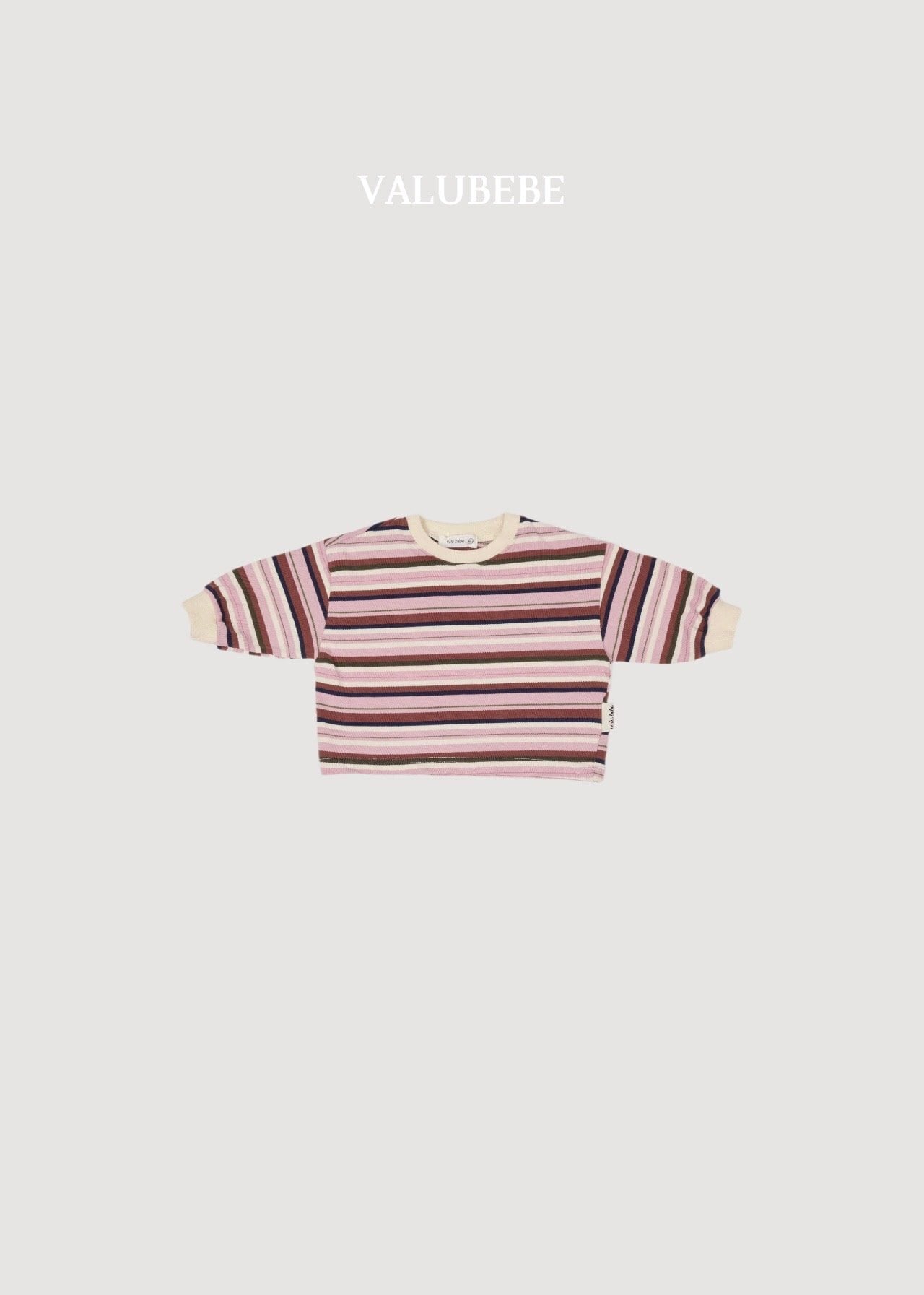 送料無料【予約】/ パムストライプTシャツ / valubebe