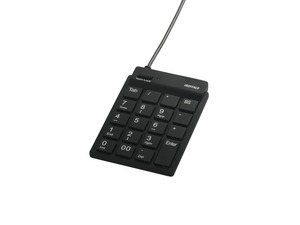 【数量限り】BUFFALO バッファロー スリムテンキーボード Tabキー付き ブラック BSTK11BK