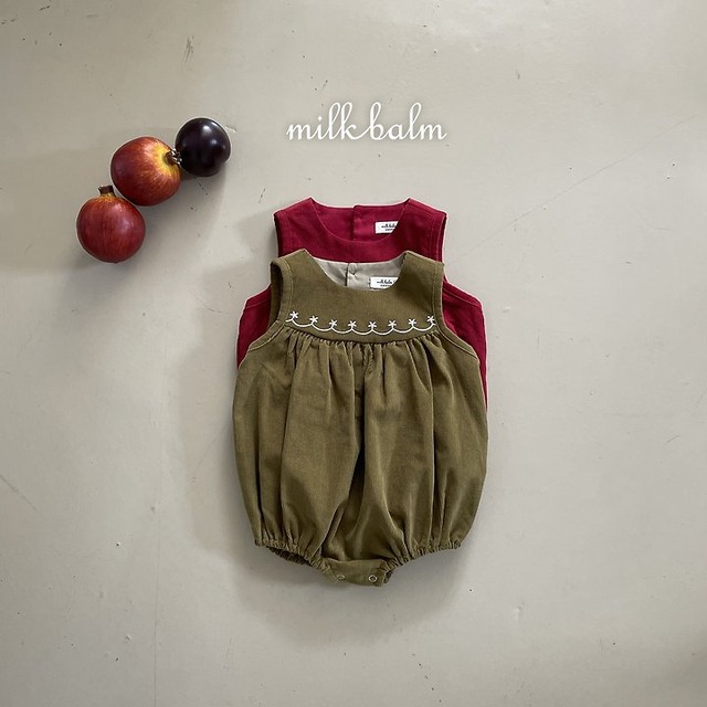 【取寄】milk balm｜bailey suit｜ベイリースーツ｜XS-M｜baby｜26 autumn
