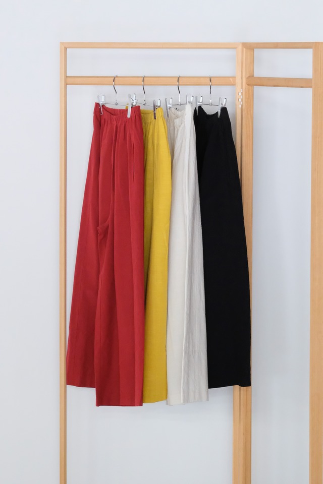coromo naturel 会津木綿はかまパンツ