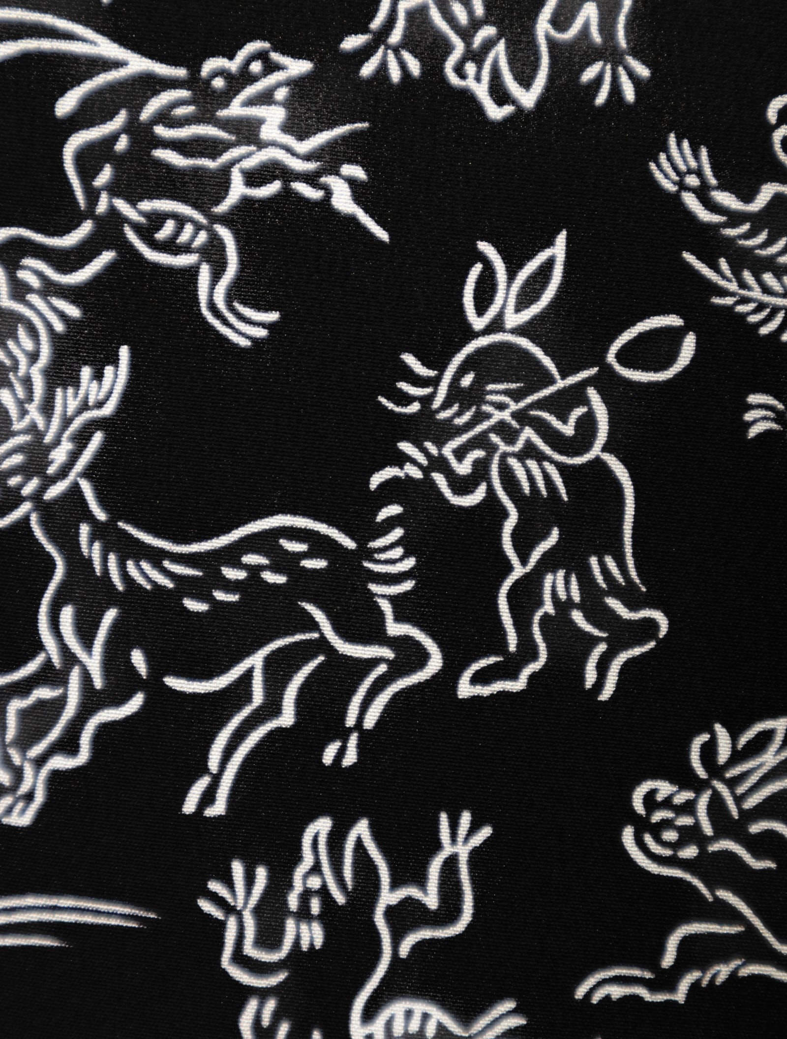 新品未使用 仕付け糸付き 長襦袢 正絹 鳥獣戯画 お仕立て 新品未使用