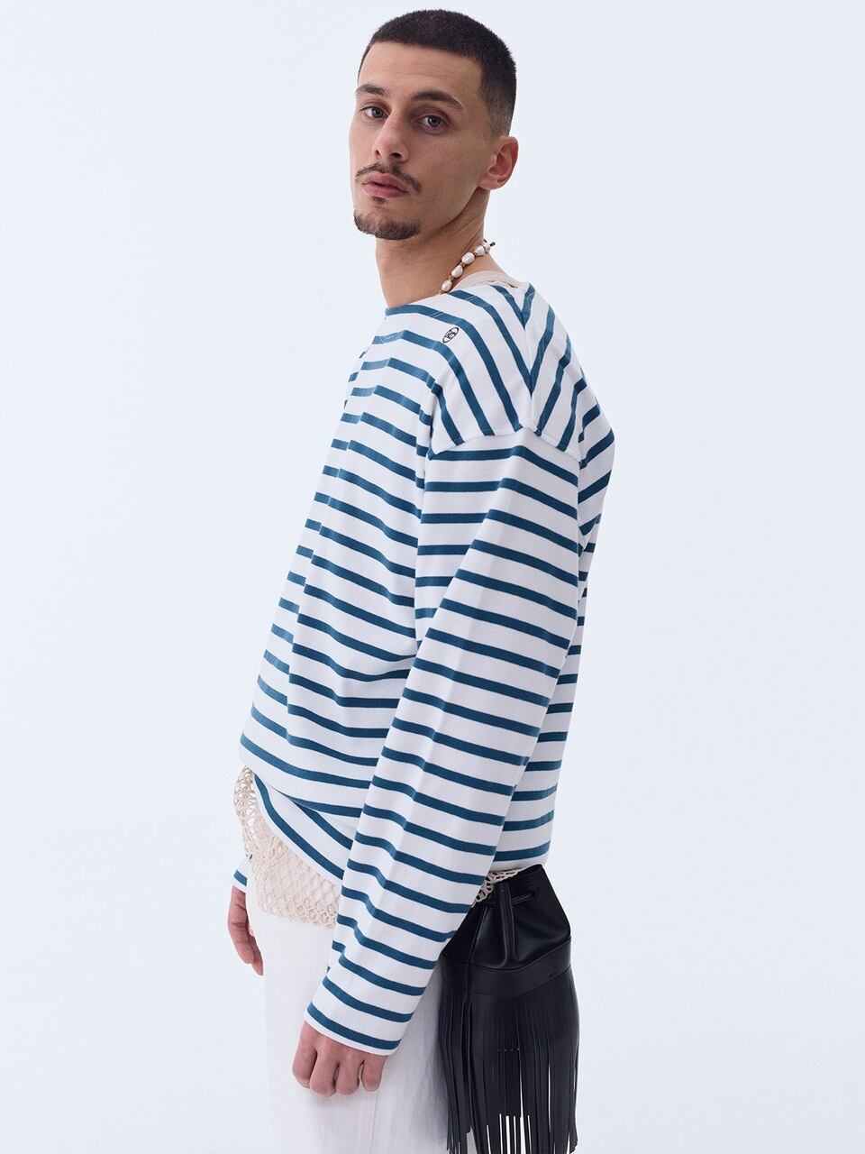 ☆ENHYPEN ジョンウォン 着用！！【RECTO】 MONACO STRIPED OVER FIT T
