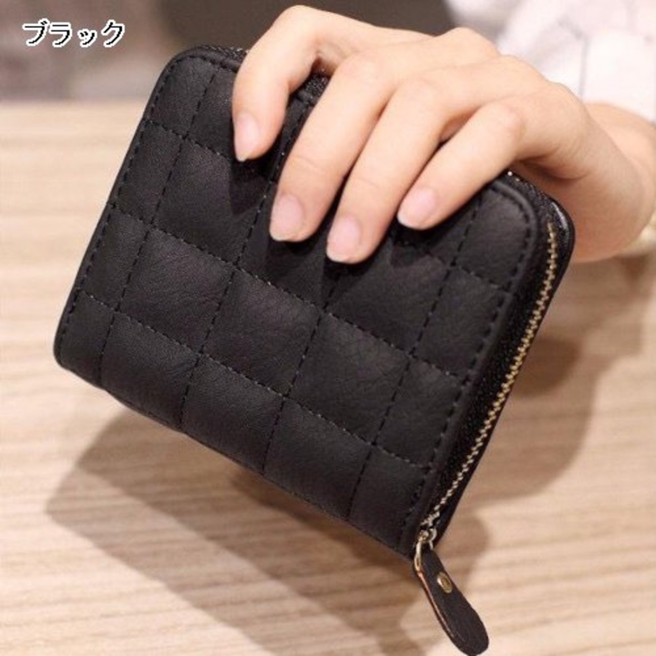 財布 二つ折り財布 キルティング カード収納 おしゃれ ミニウォレット 