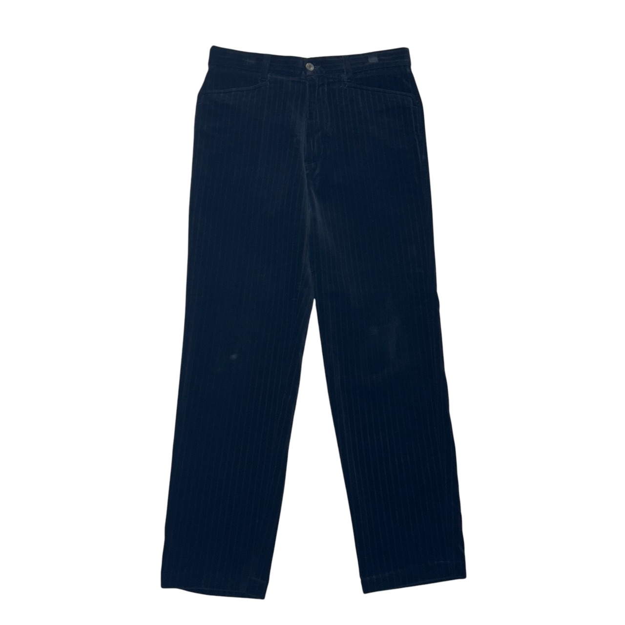 vintage ARMANI JEANS stripe print velvet pants