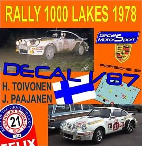 送料無料】ディーキャル187ポルシェ911 htoivonenj paajanenラリー