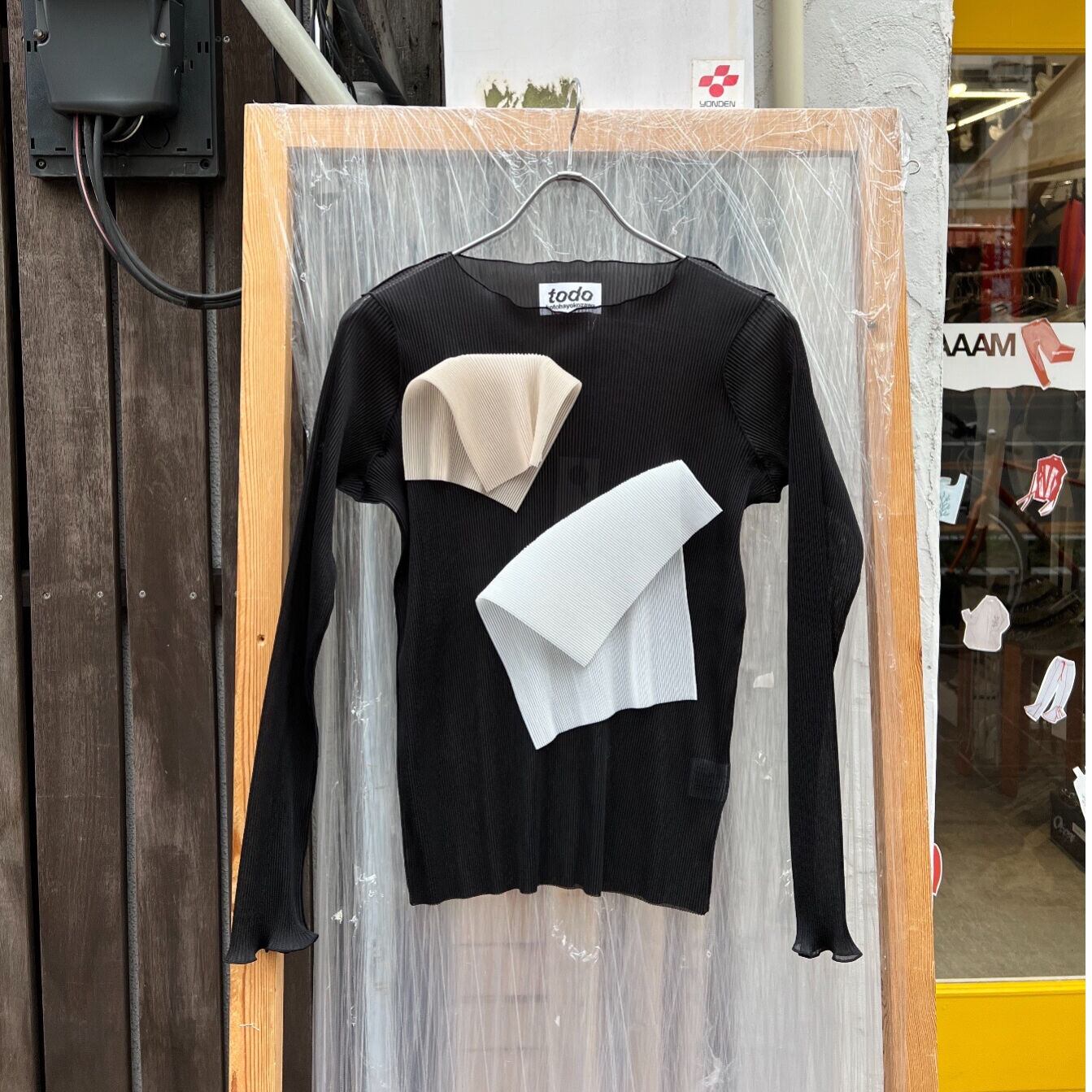 kotohayokozawa LONG SLEEVE TOP (BLACK) TD22S-PT05 | IAAAM ONLINE STORE