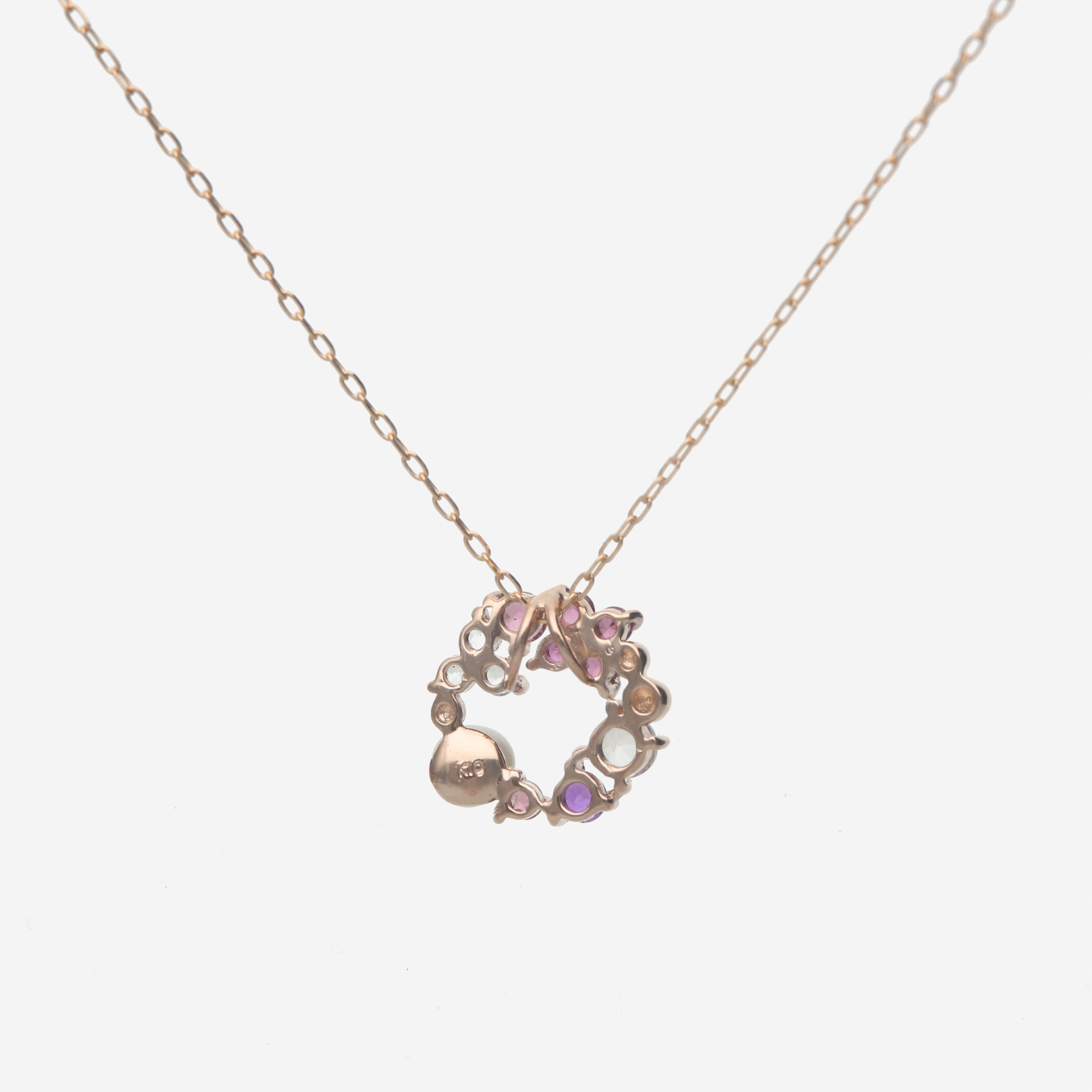 K10PG マルチカラー ネックレス【204294】 | ライフスタイルに合わせた