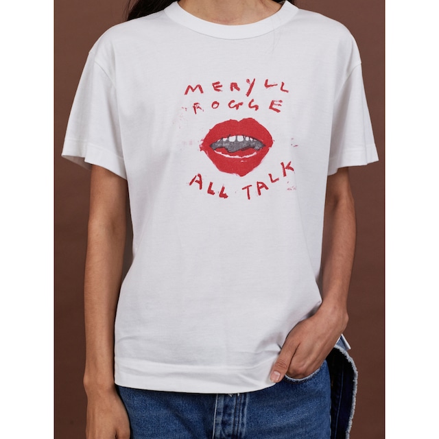 MERYLL ROGGE  BOY'S T-SHIRT  WHITE