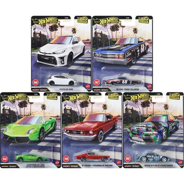 Hot Wheels ホットウィール ブールバード 5台セット HKS R32 GRヤリス
