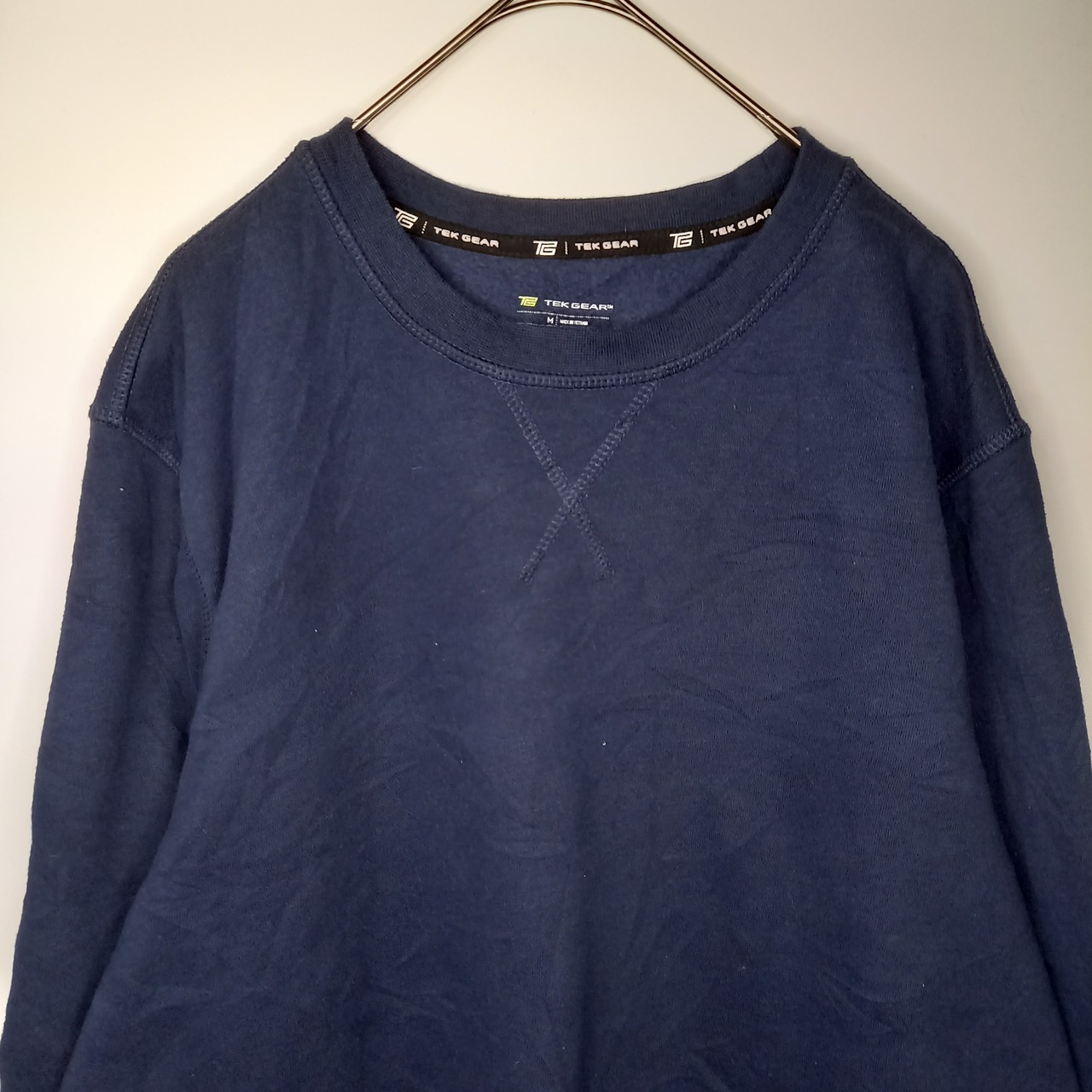 TEK GEAR　クルーネック　スウェット　トレーナー　無地　ガゼット　M