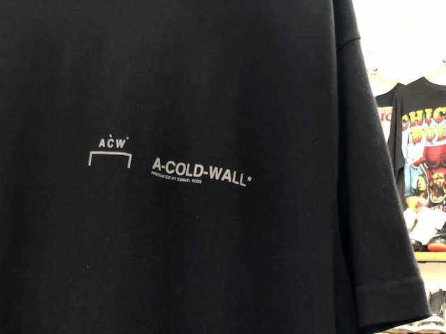 A-COLD-WALL ACW TEE LOGO CREWNECK T-SHIRT  BLACK XL 3.45JG7596