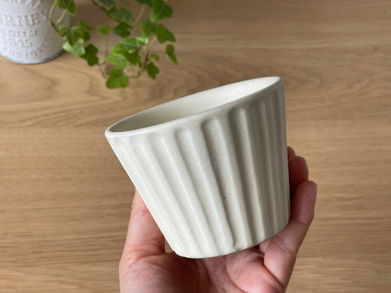 【K様専用ページ】小石原焼　翁明窯元　蕎麦猪口　しのぎ マット 2個セット　[37-480.481]