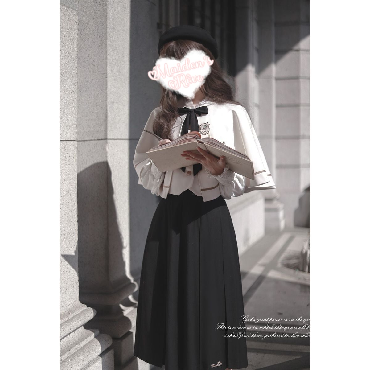 ケープ付きロングスカートセットアップ | Maiden's Rêve