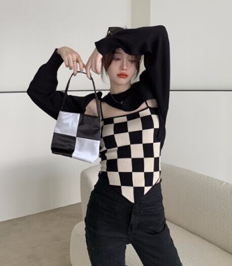 春秋新作 レディース トップス ベスト キャミソール ニット セーター