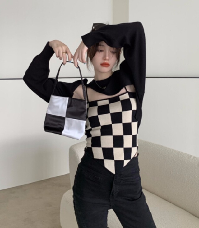 春秋新作 レディース トップス ベスト キャミソール ニット セーター