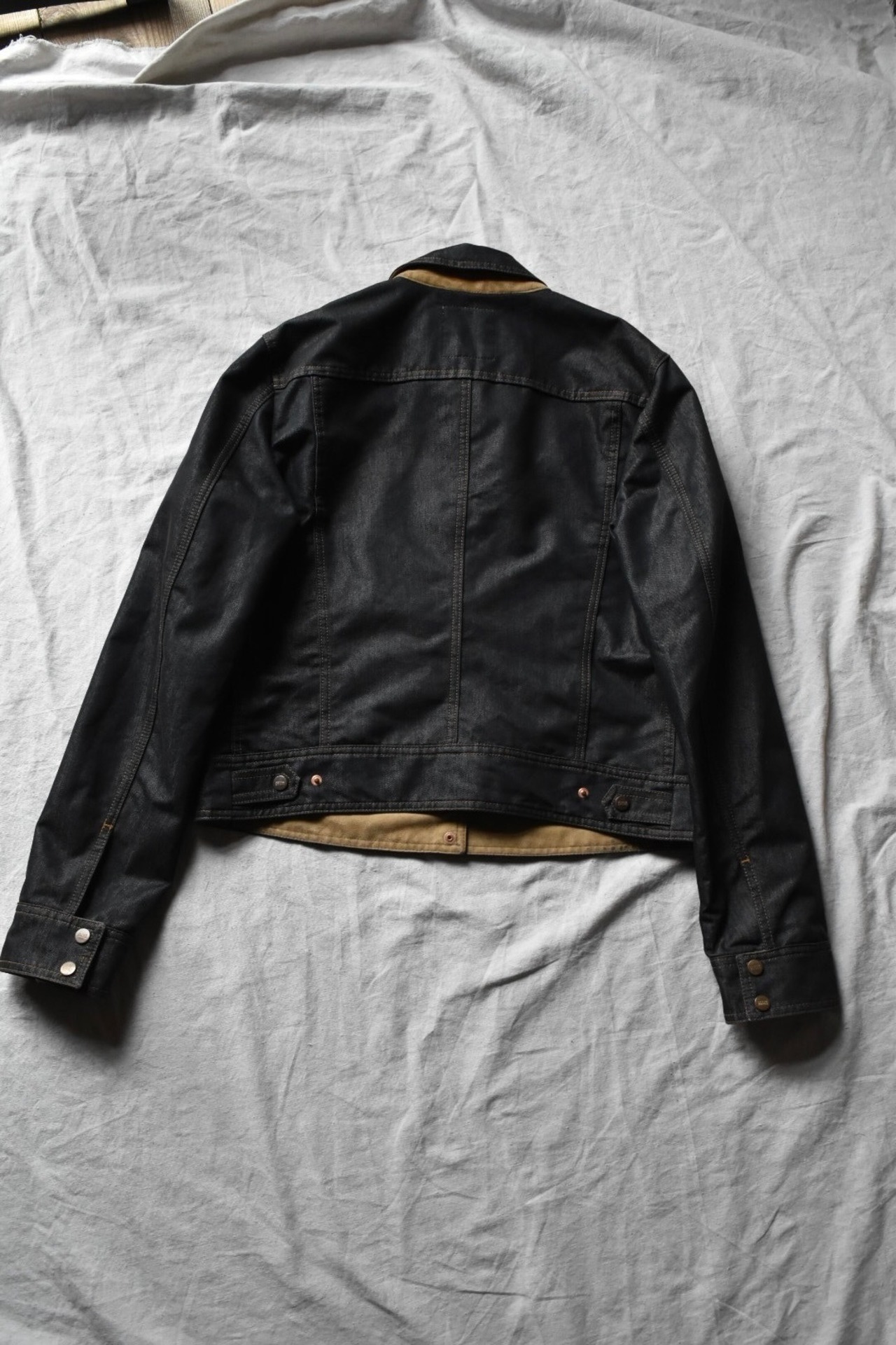 "GIAN FRANCO FERRE JEANS" Ash gray denim blouson