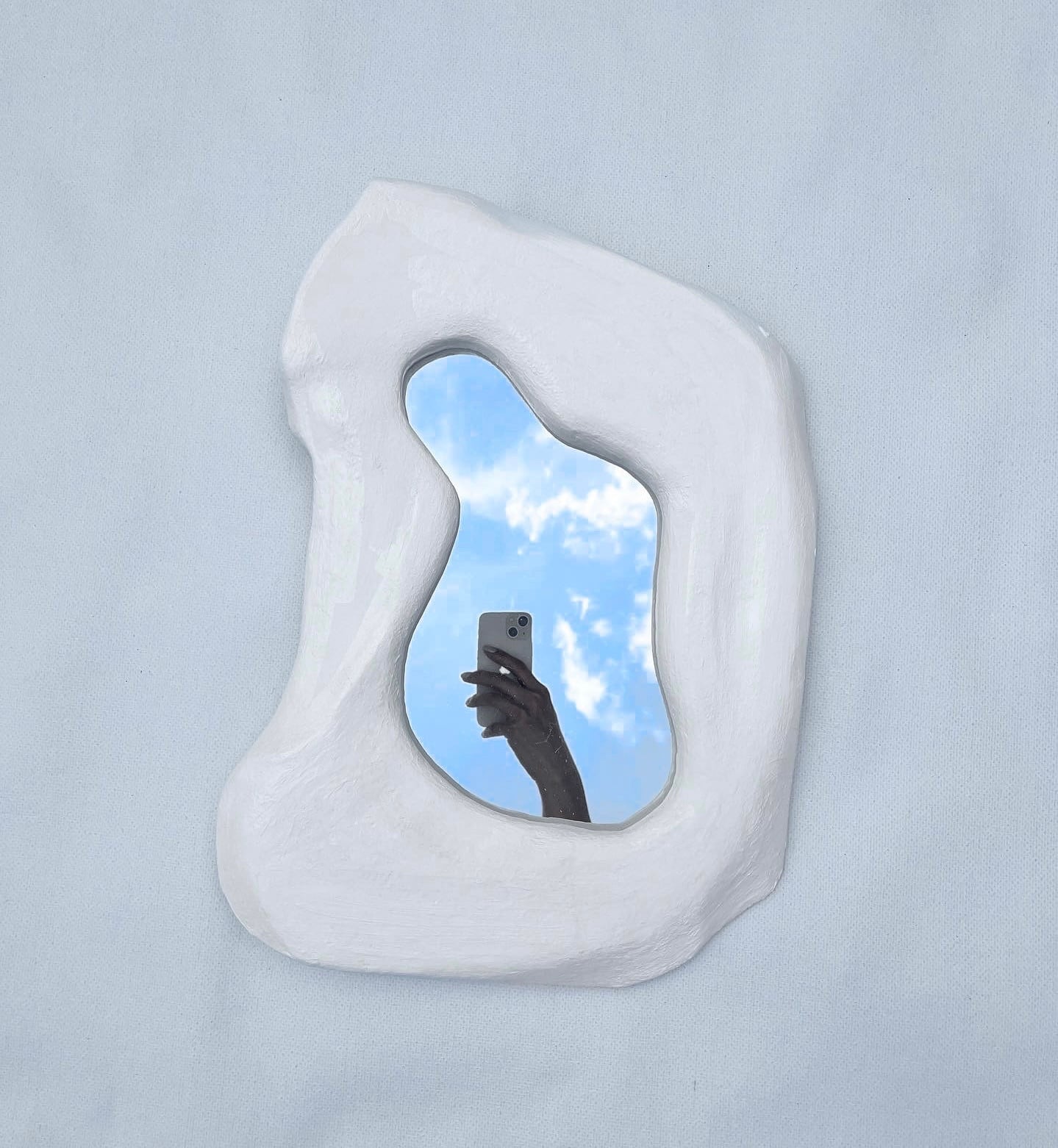 【mirror】白 ウォールアート 壁掛けアート  アート 白い絵  ホワイト  ミラー  鏡　インテリア 絵 ホテル オブジェ オフィス リビング モダン ホテル  大きな絵　オーダー  通販  玄関  シンプル  現代アート