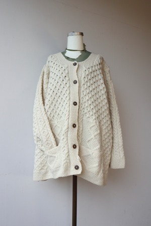 fisherman knit cardigan