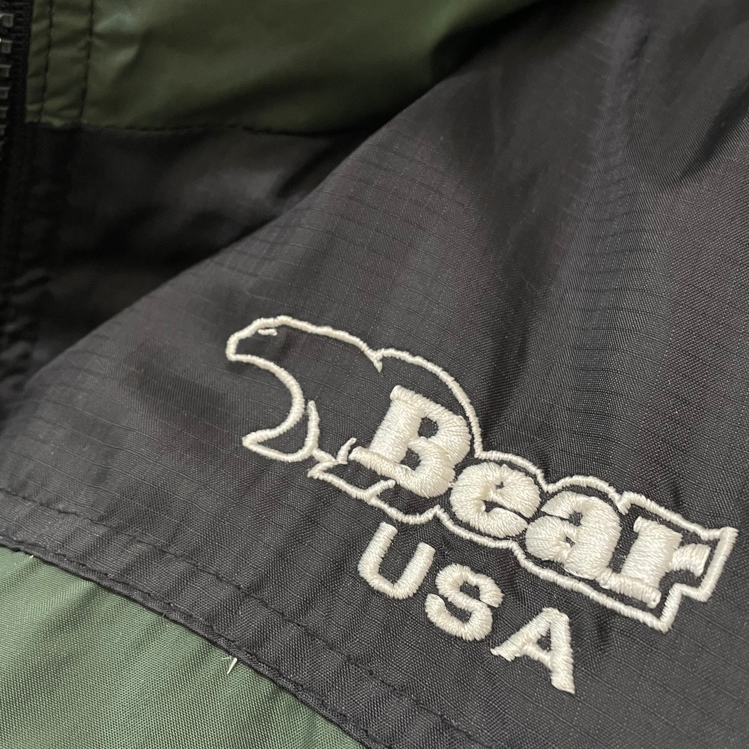 bear usa ダウン リバーシブル Mサイズ ネイビー グレー 90s