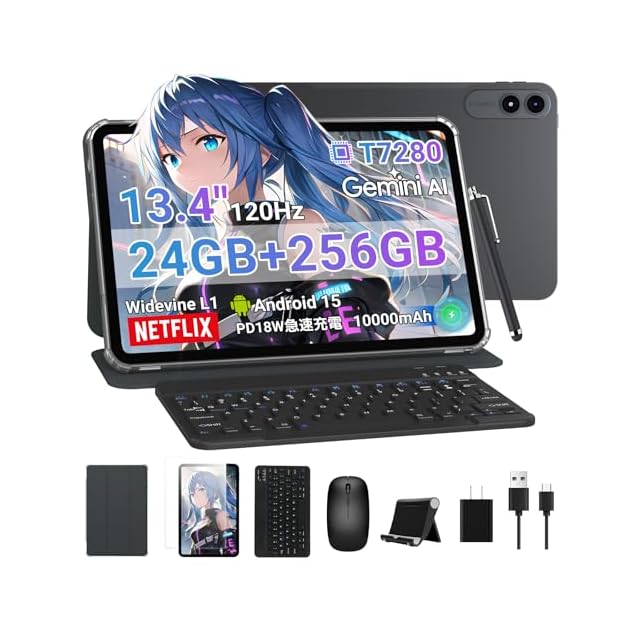 タブレット 13インチ Wi-Fiモデル】TABWEE T60pro Android 15