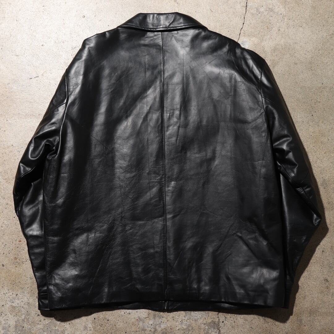 美品 XL OLD GAP 90s 黒 牛革 レザージャケット オールドギャップ 