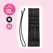 貝印 強力アレンジピン M (黒)