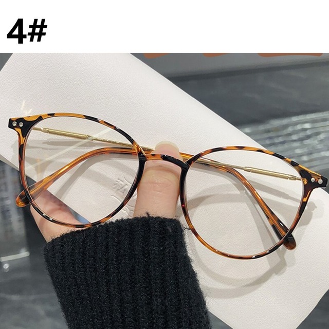 ★4色★ PCメガネ ブルーライトカットメガネ フラットレンズ 丸眼鏡 レディース メンズ 軽量