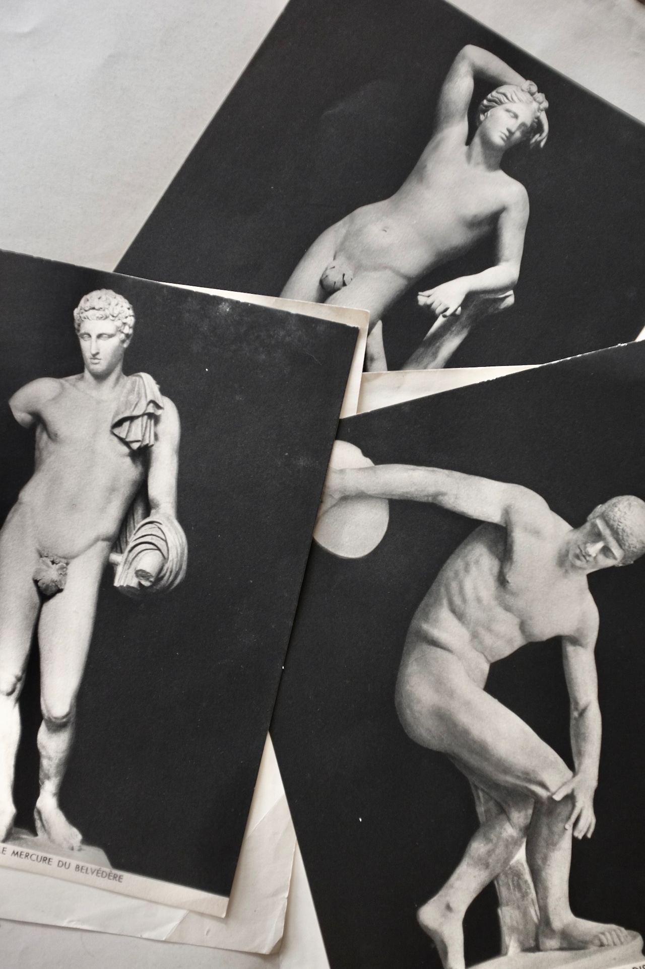 フランス L'APOLLON ウフィツィ Apollino アポロ像 h?liogravure