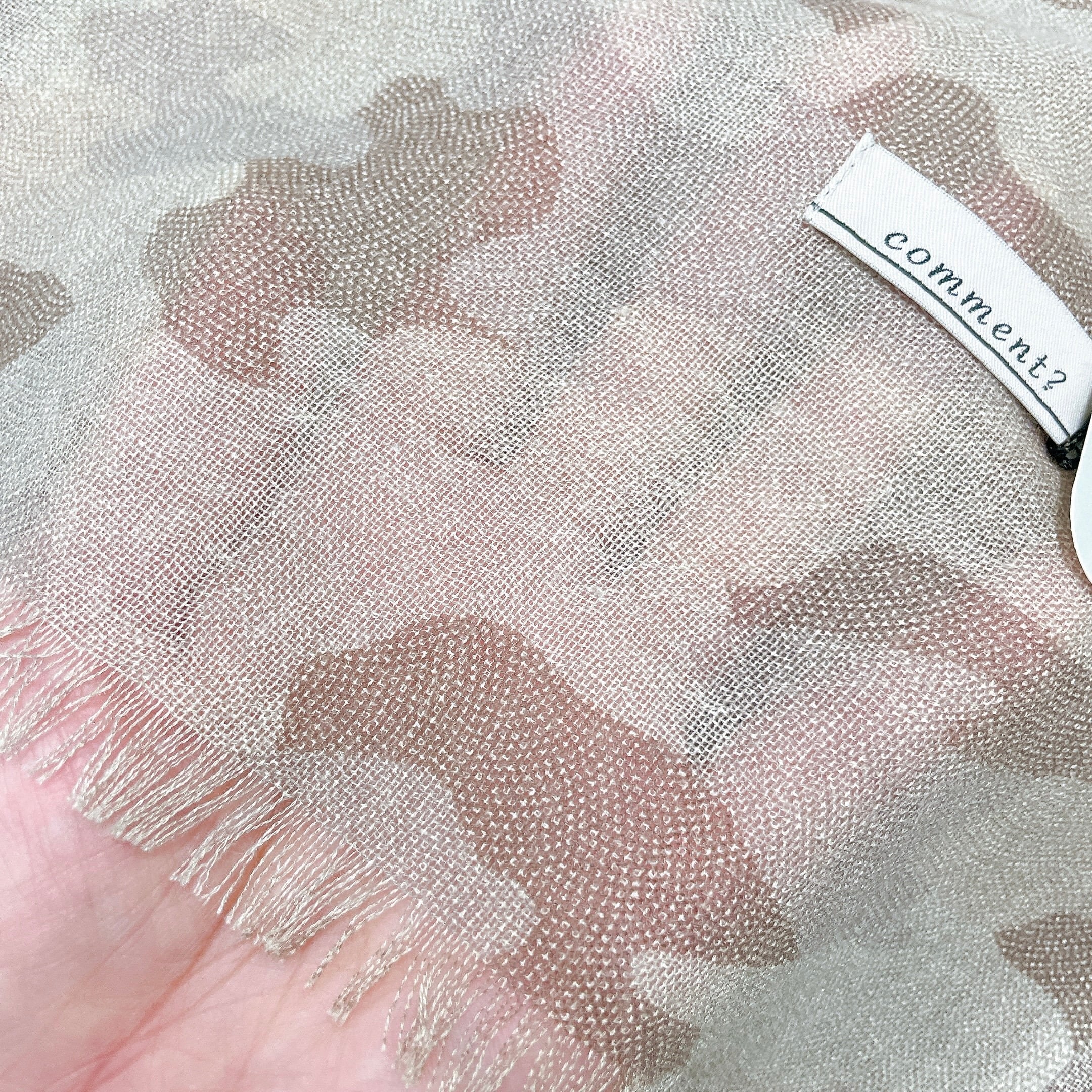 送料無料】廣瀬染場 江戸小紋 comment ? シルクカシミアストール