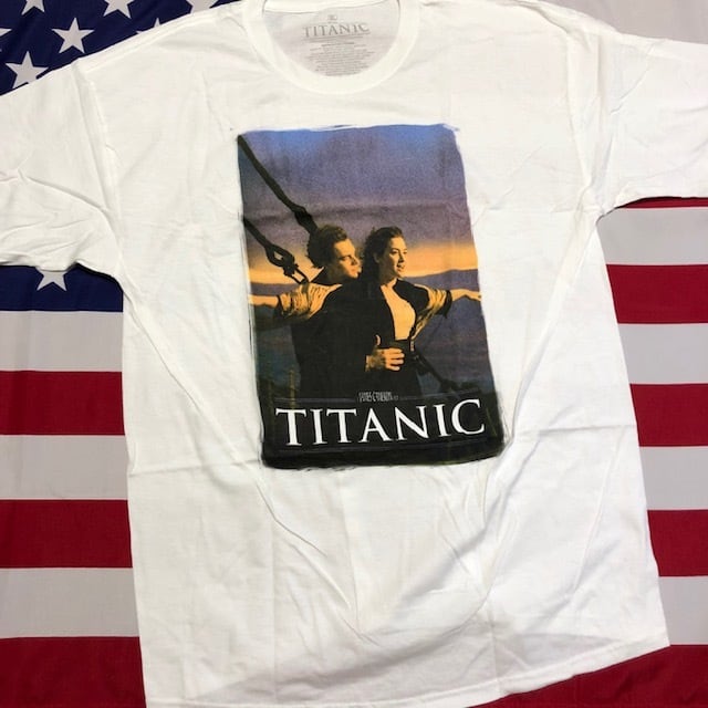 【希少】TITANIC タイタニック 映画t Tシャツ　レオナルドディカプリオ映画Tシャツ