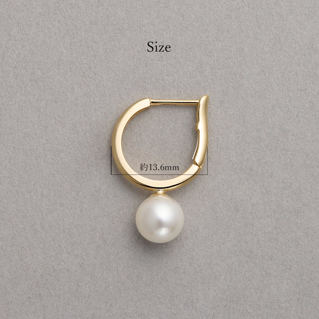 K18 アコヤ真珠 フープピアス 6.0-6.5mm - アクセサリー K18 アコヤ真珠 フープピアス 6.0-6.5mm - アクセサリー