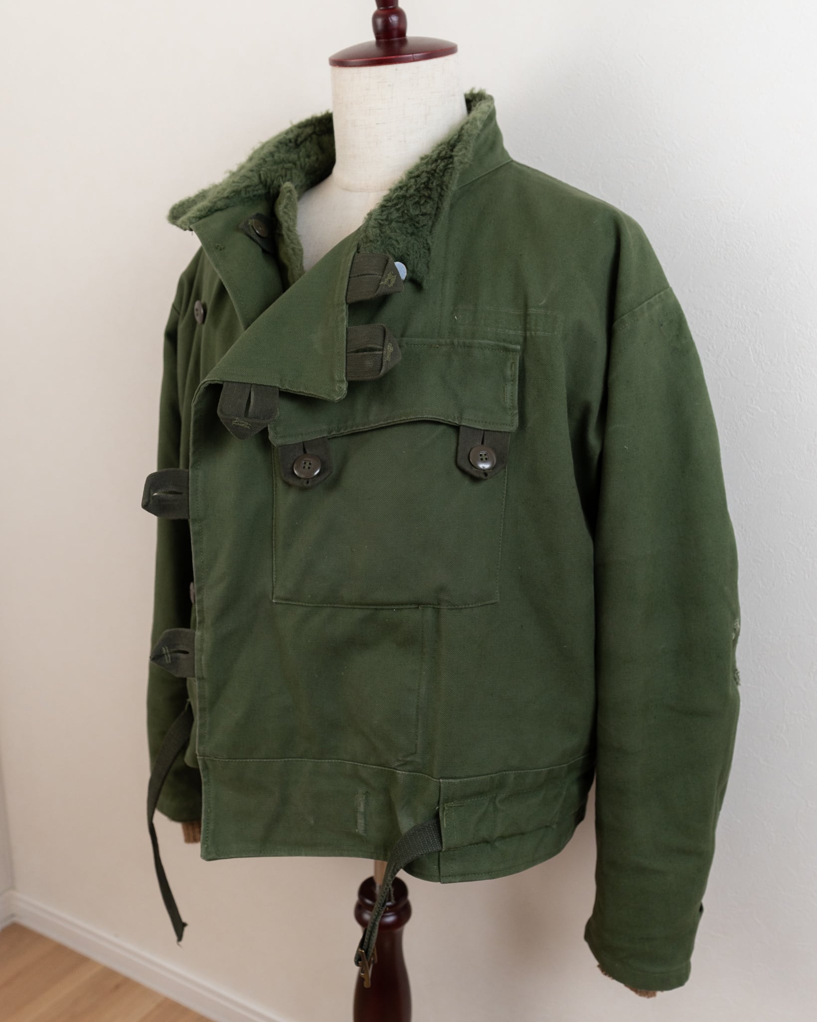 肘ダメージ品 60-70's Swedish Army Motorcycle Jacket 