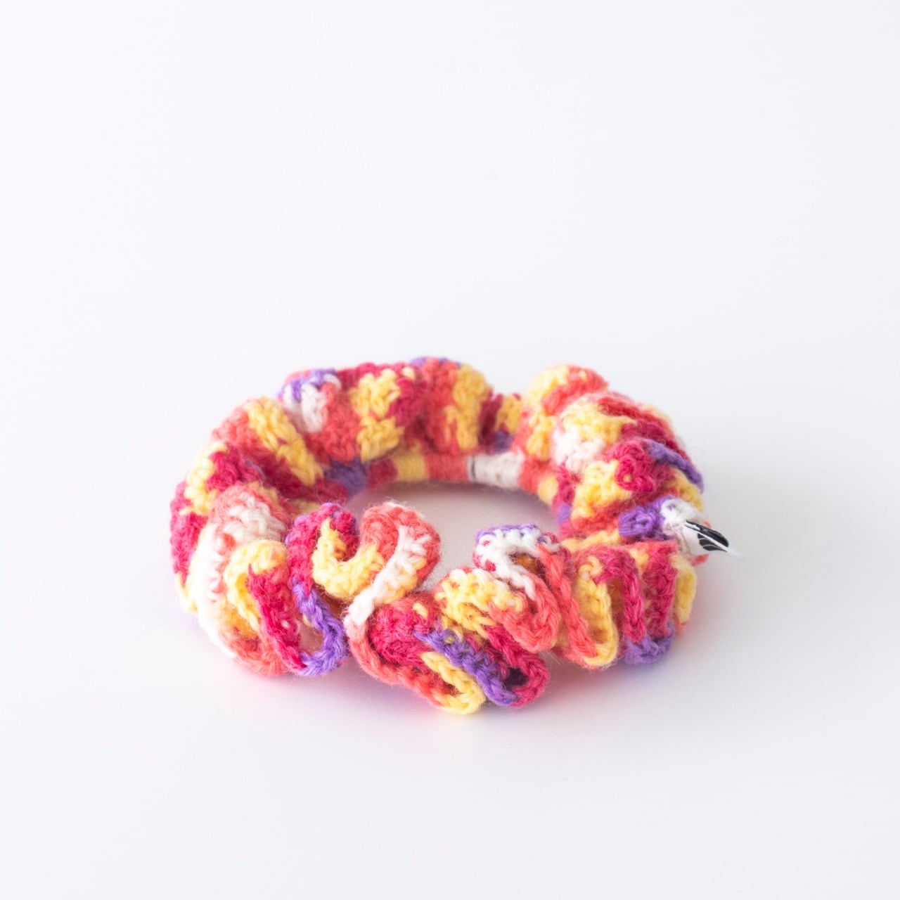 ニットシュシュ 【マルチパープル】ブランド 子供 春 夏 ヘア