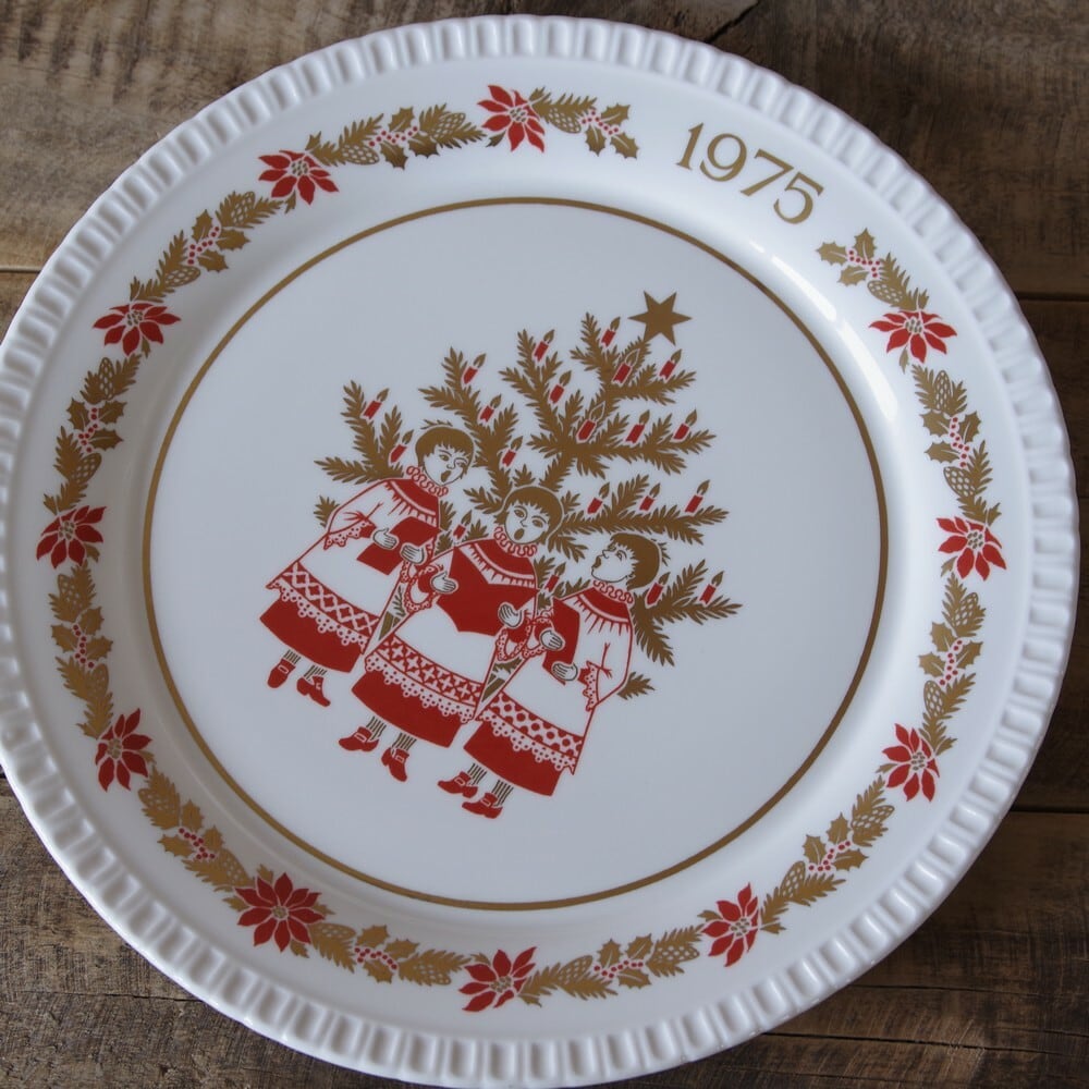 Spode スポード クリスマスプレート 1975年 イヤープレート 飾り皿