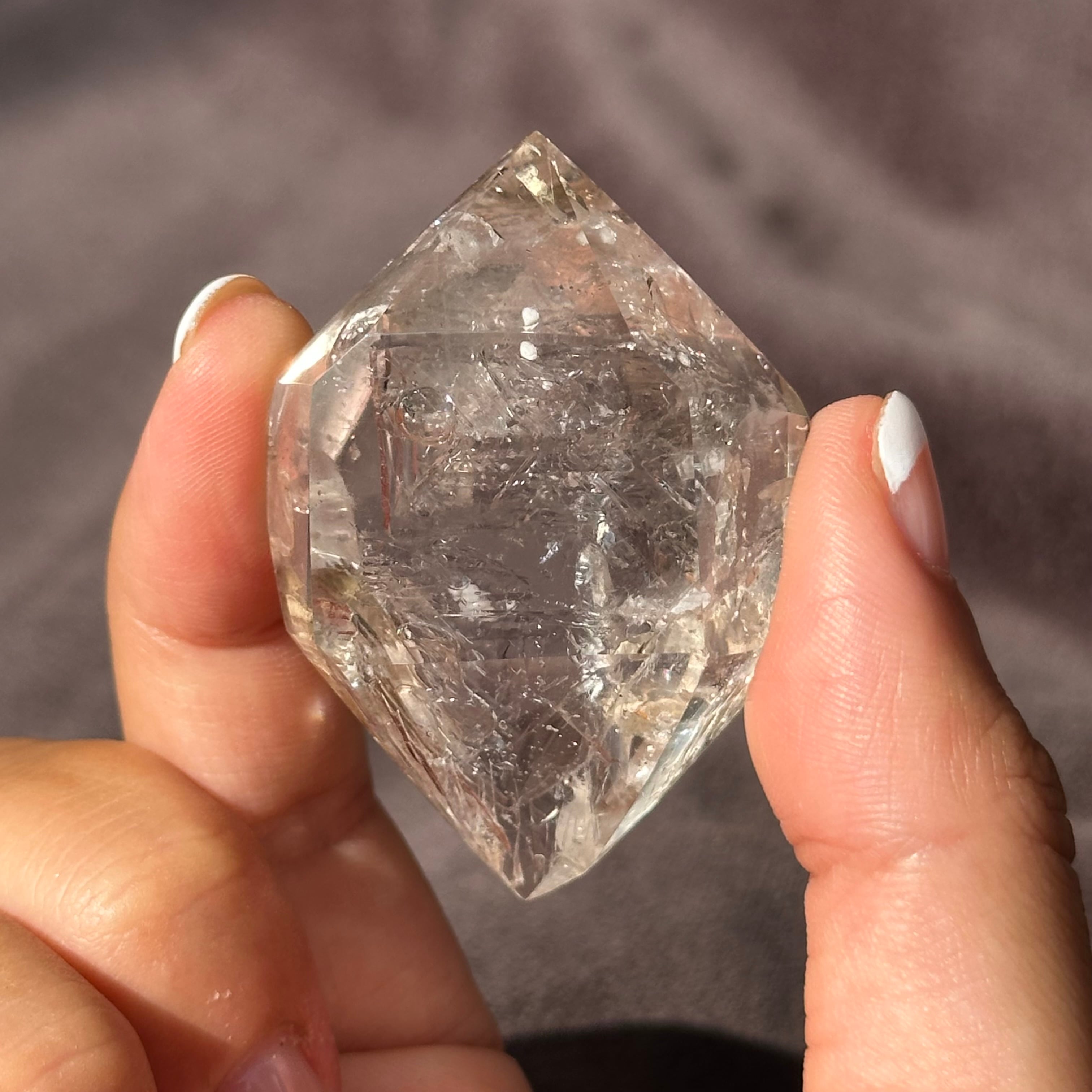 水入り 水晶】ダブル ポイント エンハイドロ クォーツ | s'harmoniser