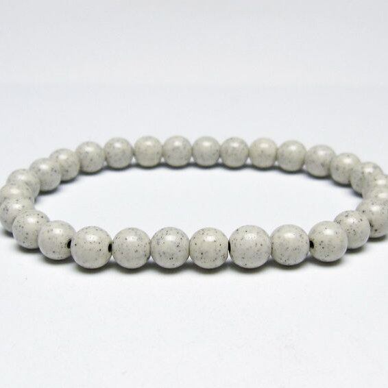 北投石 ブレスレット 6mm 一点物 メール便可 111-50333