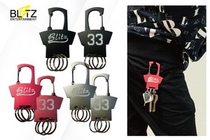 keychain with carabiner ringーカラビナリング付きキーホルダーー