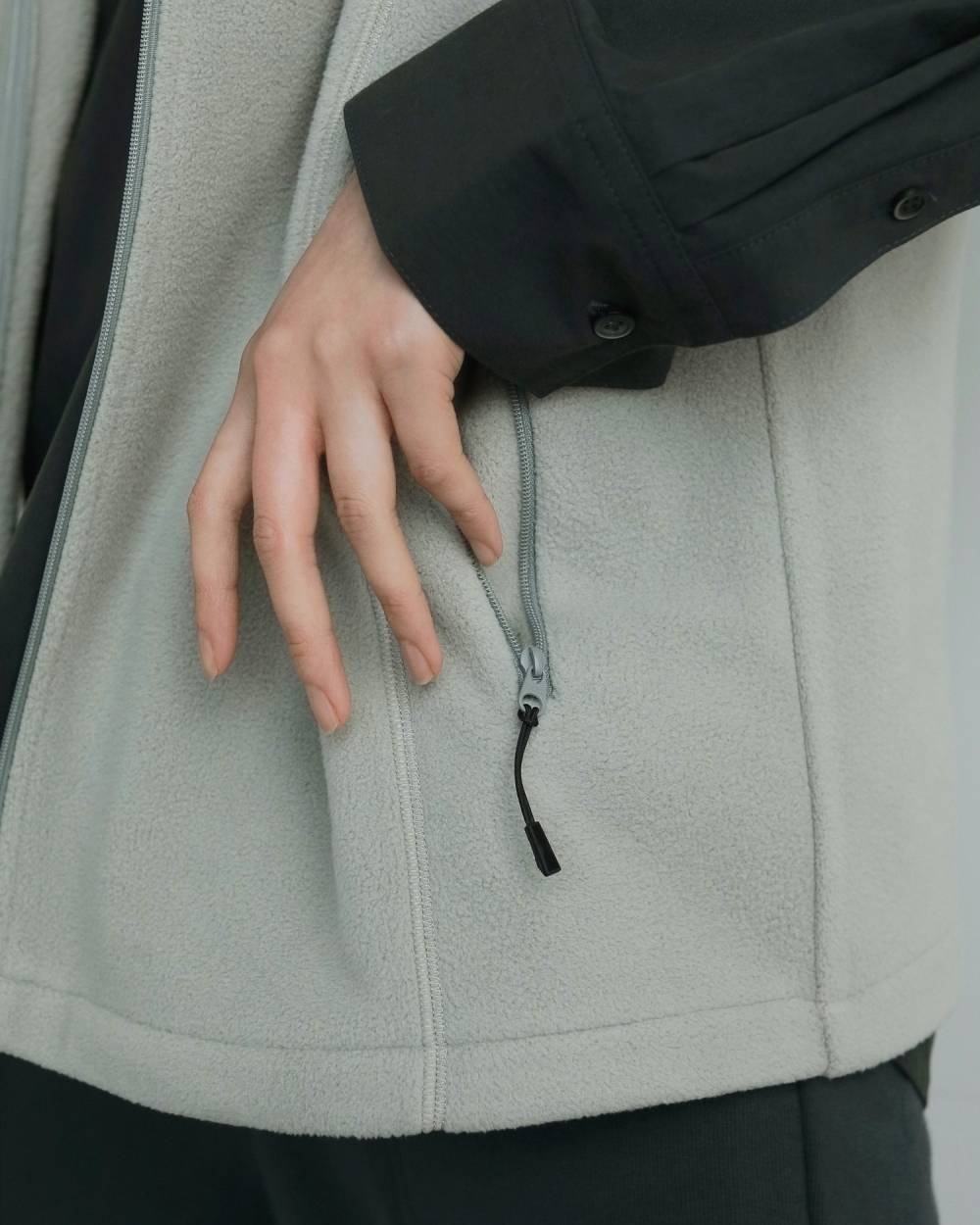 anuke(アンヌーク) Fleece Zip Vest | サウスオレンジ｜メンズ