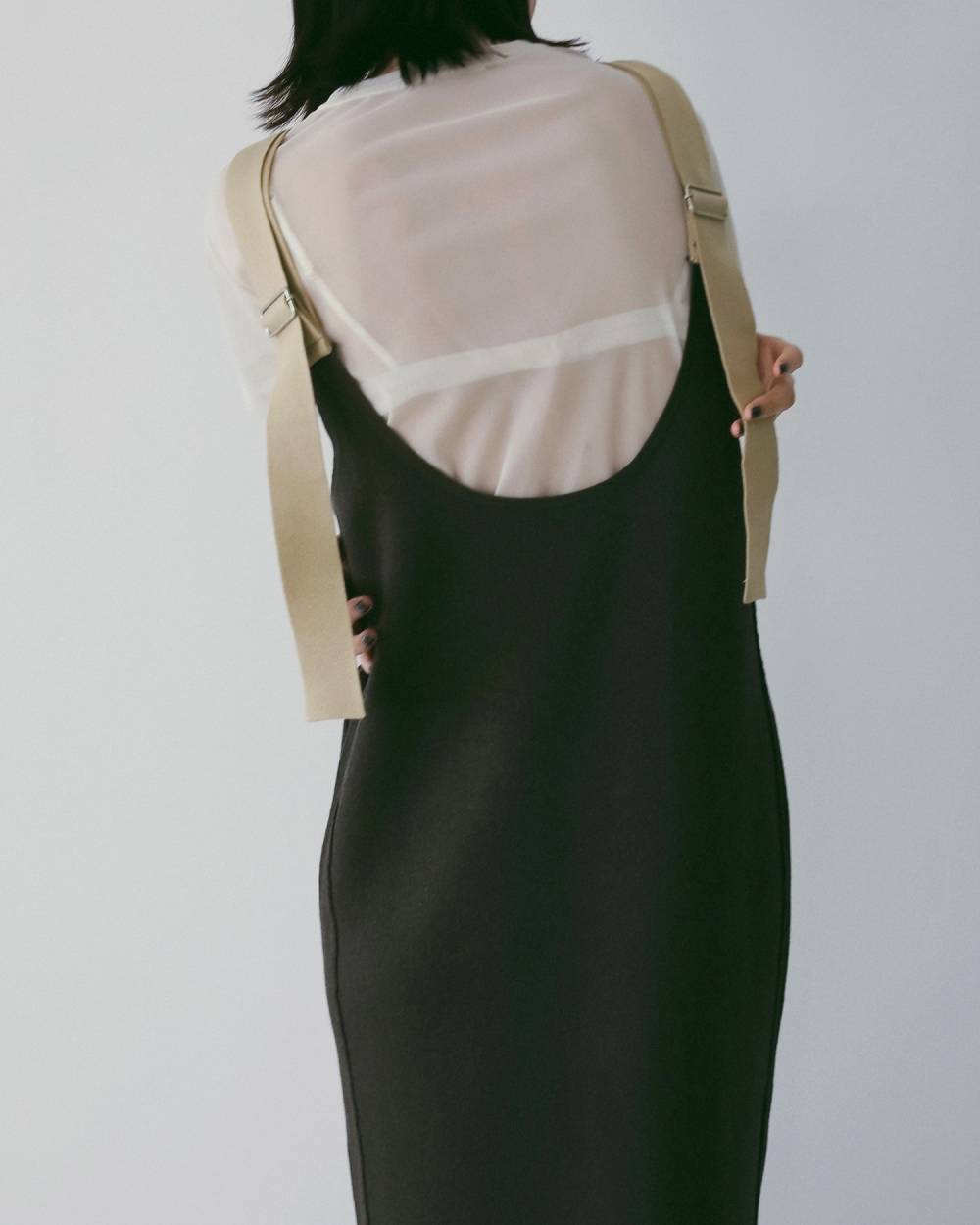 anuke(アンヌーク) Salopette Knit Onepiece | サウスオレンジ｜メンズ