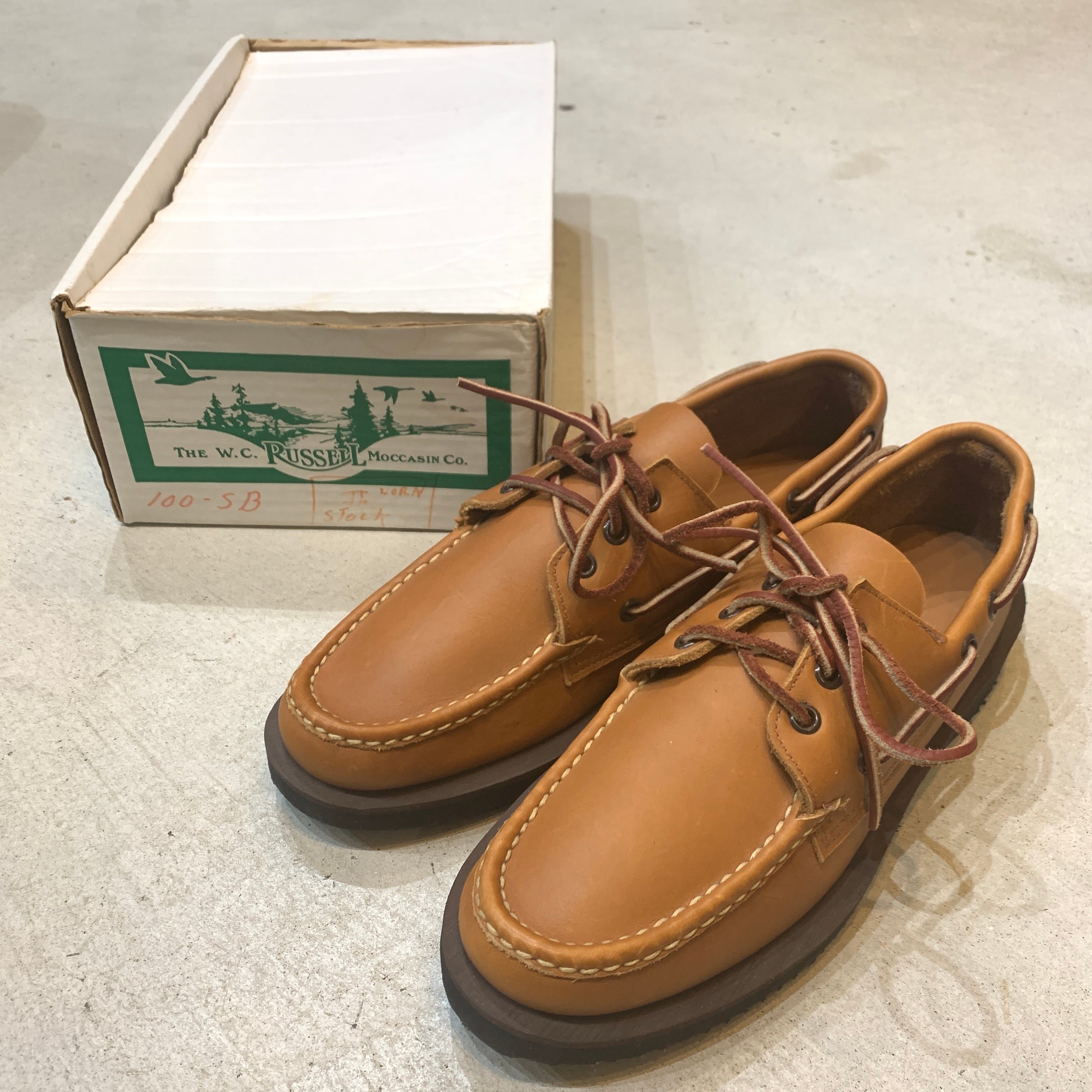 デッドストック Russell Moccasin デッキシューズ レザー 9B | 古着屋 Uan